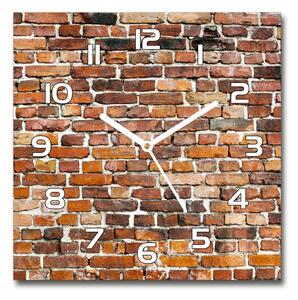Skleněné hodiny na stěnu Zděná zeď pl_zsk_30x30_f_82295613