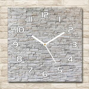 Skleněné hodiny na stěnu Kamenná stěna pl_zsk_30x30_f_83343347