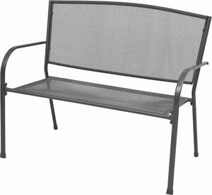 VidaXL Zahradní lavice 108 cm ocel a pletivo antracitová [42732]