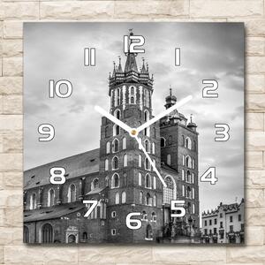 Skleněné hodiny čtverec Krakov Polsko pl_zsk_30x30_f_84203266