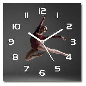 Skleněné hodiny čtverec Moderní tanec pl_zsk_30x30_f_85327020