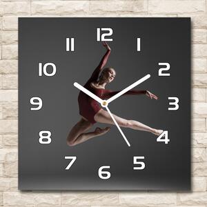 Skleněné hodiny čtverec Moderní tanec pl_zsk_30x30_f_85327020