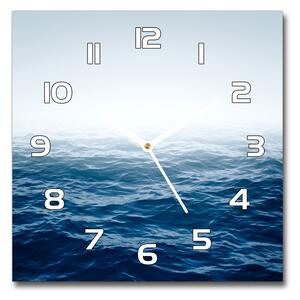 Skleněné hodiny čtverec Mořské vlny pl_zsk_30x30_f_86052313