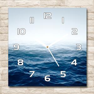 Skleněné hodiny čtverec Mořské vlny pl_zsk_30x30_f_86052313