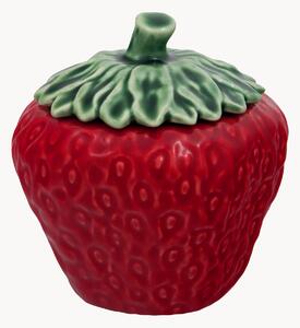 Ručně malovaná úložná dóza Strawberries