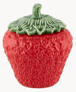 Ručně malovaná úložná dóza Strawberries