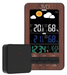 JVD Digitální rádiem řízená meteorologická stanice JVD RB6687.2 v imitaci dřeva  ( )