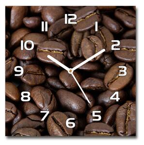 Skleněné hodiny na stěnu Zrnka kávy pl_zsk_30x30_f_88786917