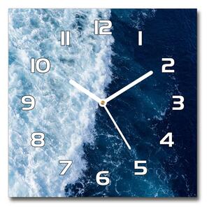 Skleněné hodiny na stěnu Mořské vlny pl_zsk_30x30_f_89539780