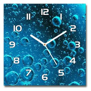 Skleněné hodiny na stěnu Bubliny pod vodou pl_zsk_30x30_f_90317312