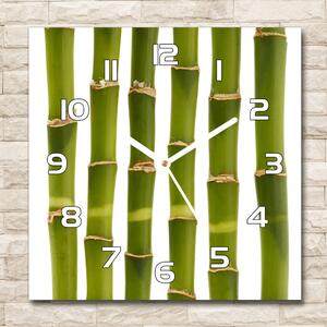 Skleněné nástěnné hodiny čtverec Bambus pl_zsk_30x30_f_90591084