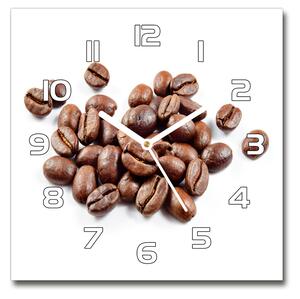 Skleněné hodiny na stěnu Zrnka kávy pl_zsk_30x30_f_91996009