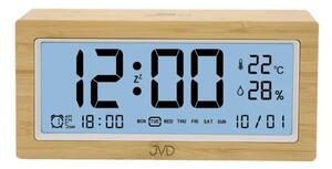 JVD Svítící digitální budík JVD SB2897 v imitaci dřeva ( s teploměrem a vlhkoměrem)