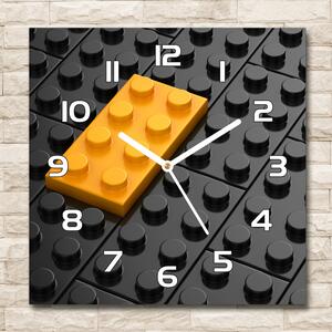 Skleněné hodiny čtverec Lego pl_zsk_30x30_f_93866818