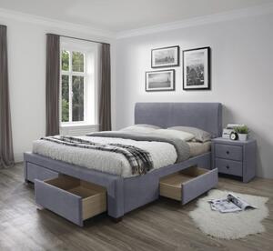 Halmar Postel MODENA 3 se zásuvkami 160x200 šedá