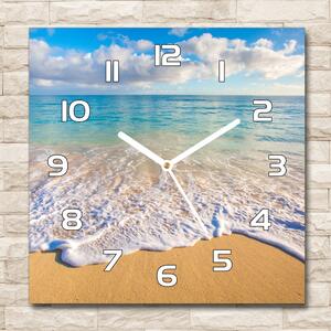 Skleněné hodiny na stěnu Havajská pláž pl_zsk_30x30_f_98746021