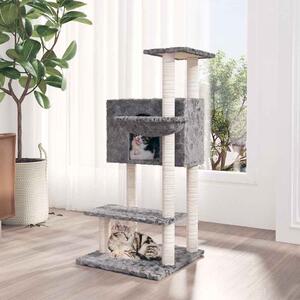 VidaXL Škrabadlo pro kočky se sisalovými sloupky 108,5 cm [171597] Barva: světle šedá