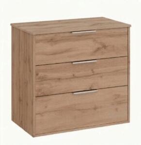 Koupelnová skříňka bez umyvadla Roca Optica 78,5x75,7x45,5 cm dub OPTDESK803ZO
