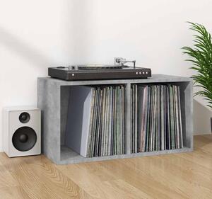 VidaXL Úložný box na LP desky 71 x 34 x 36 cm kompozitní dřevo [815254] Barva: Betonová šedá