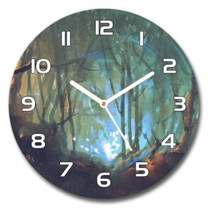Skleněné hodiny kulaté Mytický les pl_zso_30_f_105744602