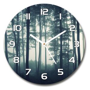Skleněné hodiny kulaté Mlha v lese pl_zso_30_f_106280644