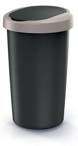 Prosperplast Odpadkový koš COMPACTO 50 L černý/hnědý