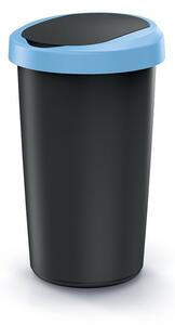 Prosperplast Odpadkový koš COMPACTO 25 L černý/světle modrý