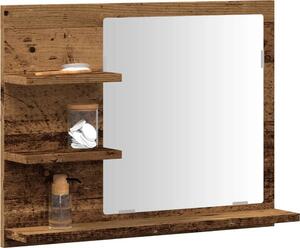 VidaXL Koupelnové zrcadlo 60 x 10,5 x 45 cm dřevotříska [815661] Barva: Staré dřevo