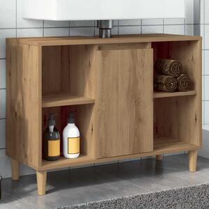 VidaXL Skříňka pod umyvadlo 80x33x60 cm kompozitní dřevo [821291] Barva: artisian oak