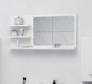 VidaXL Koupelnová skříňka se zrcadlem 90x11x45 cm kompozit [805022] Barva: Bílá
