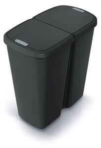 Prosperplast Odpadkový koš COMPACTO DUA 45 L černý