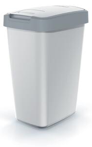 Prosperplast Odpadkový koš COMPACTO FLAS s víkem popelavě šedý/světle šedý, varianta 25 l