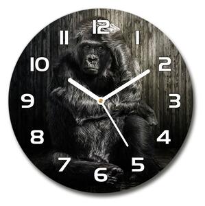 Skleněné nástěnné hodiny kulaté Gorila pl_zso_30_f_110163639