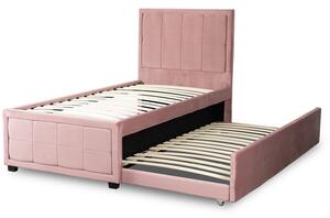 Rozkládací postel Elif 90x200 cm růžová| jaks