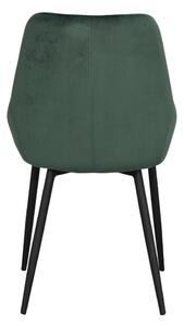 Tmavě zelené sametové jídelní židle v sadě 2 ks Sierra - Rowico