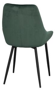 Tmavě zelené sametové jídelní židle v sadě 2 ks Sierra - Rowico