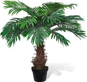 VidaXL Umělá cykasová palma s květináčem 80 cm zelená [241354]