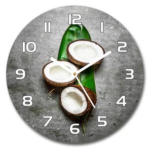 Skleněné hodiny kulaté Půlky kokosů pl_zso_30_f_120962660
