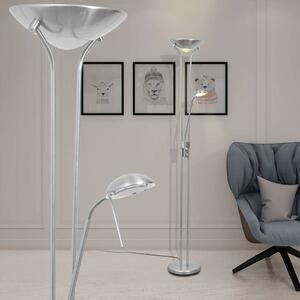 VidaXL Stmívatelná stojací lampa LED 23 W [242730] Barva: Stříbrná