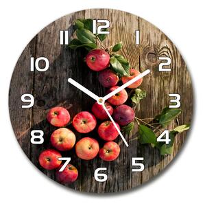 Skleněné hodiny kulaté Jablka na stole pl_zso_30_f_121264819