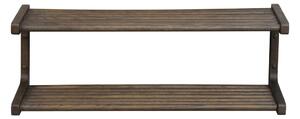 Tmavě hnědý závěsný botník z dubového dřeva Inverness - Rowico