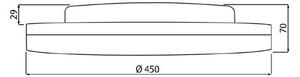 McLED Casablanca 36 ML-411.018.91.0 Stropní LED osvětlení 45 cm, bílá