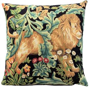 Gobelínový povlak na polštář Černý les, William Morris 45x45 cm