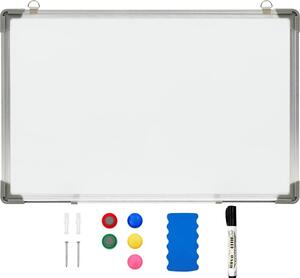 VidaXL Bílá magnetická tabule stíratelná za sucha 60 x 40 cm ocel [146631]