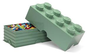 Khaki zelený úložný box LEGO®