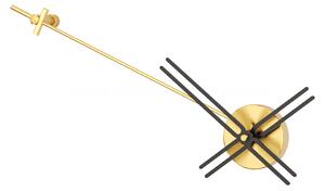 Designové nástěnné hodiny GRV06 Gravity gold mat-black