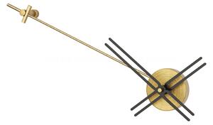 Mclocks Designové nástěnné hodiny GRV01 Gravity antique gold-black