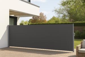 Výsuvná boční zástěna, 180 x 500 cm, antracit