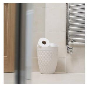 Krémový koupelnový koš Addis Rattan Bath Bin Calico, 5 l
