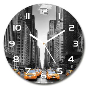 Skleněné hodiny kulaté Taxi New York pl_zso_30_f_44846834